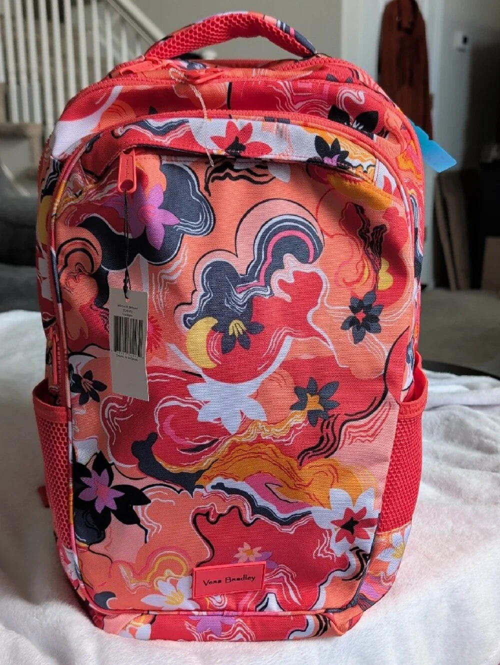 Vera Bradley Kids Floral Swirl Coral Multi Backpack